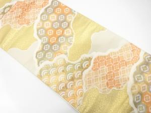 道長取りに古典柄織り出し　袋帯